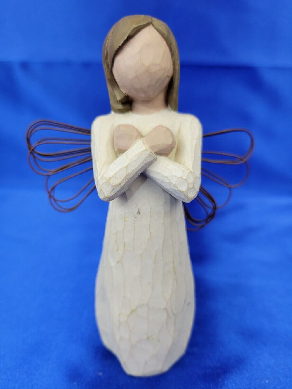 Willow Tree "Sign for Love" free standing 5" Arms Crossed Angel Wings (2003)
